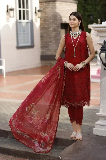 Saadia Asad - Noor Eid Handwork Schiffli Laserkari D1