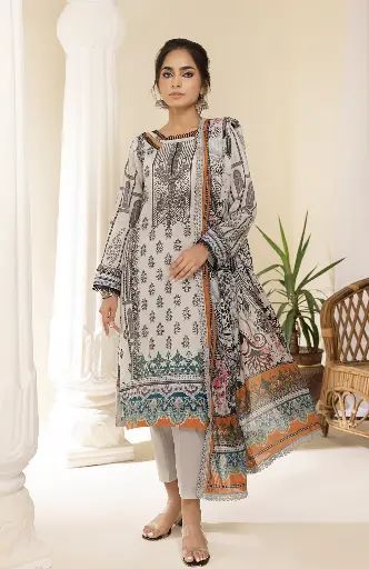 Alzohaib - Colors Digital Printed Lawn 08