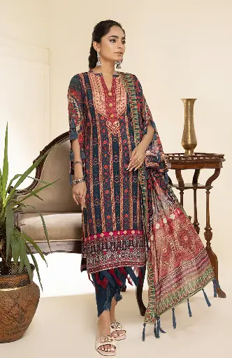 Alzohaib - Colors Digital Printed Lawn 04