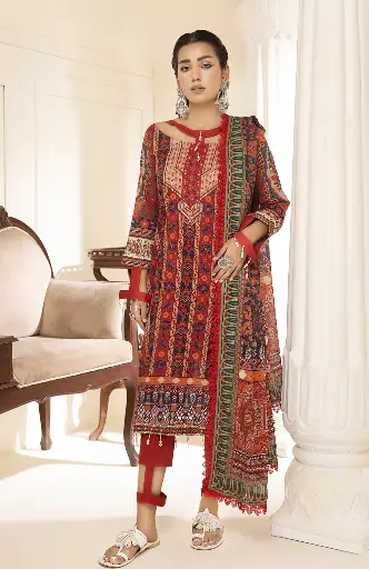 Alzohaib - Colors Digital Printed Lawn 07