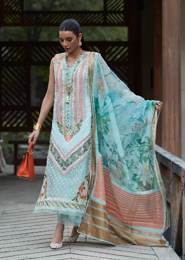 Saira Shakira - Crimson Luxury Lawn D5-B