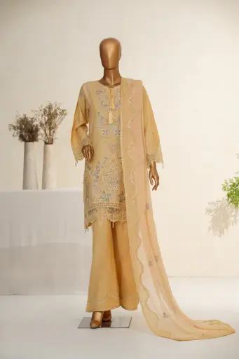 Maria Fabrics - Meher 3Pc Luxury Cotton - Ranya