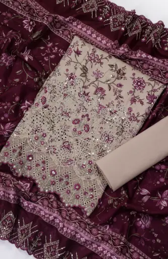 Bin Saeed - Embroidered Lawn Summer Collection '26 D-01