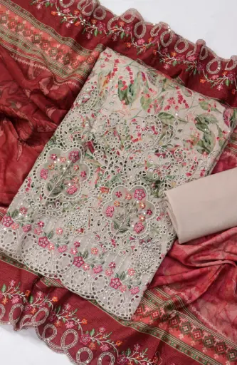 Bin Saeed - Embroidered Lawn Summer Collection '26 D-12