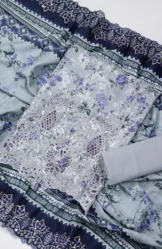 Bin Saeed - Embroidered Lawn Summer Collection '26 D-16