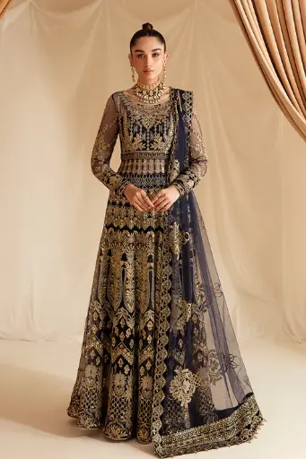 Ayzel - Fleur De Lis Luxury Chiffon '23 AZ-V4-05 Bluebella