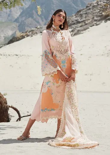 Saira Shakira - Crimson Luxury Lawn D8-B