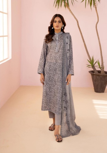 Nur - Pastels Printed & Embroidered Lawn Collection NP-04